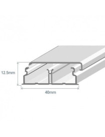 CALHA 40X12,5 ADESIVA BRANCA
