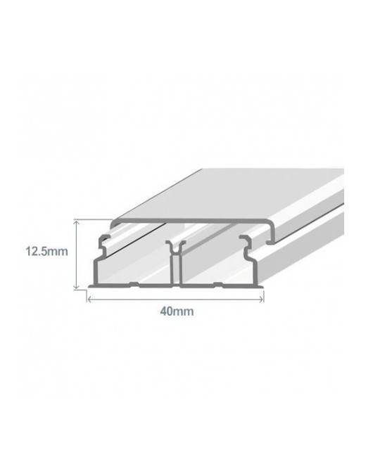 CALHA 40X12,5 ADESIVA BRANCA