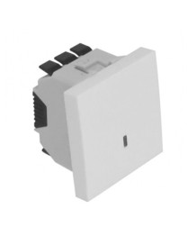 INVERSOR LUMINOSO 2 MÓDULOS BRANCO MATE