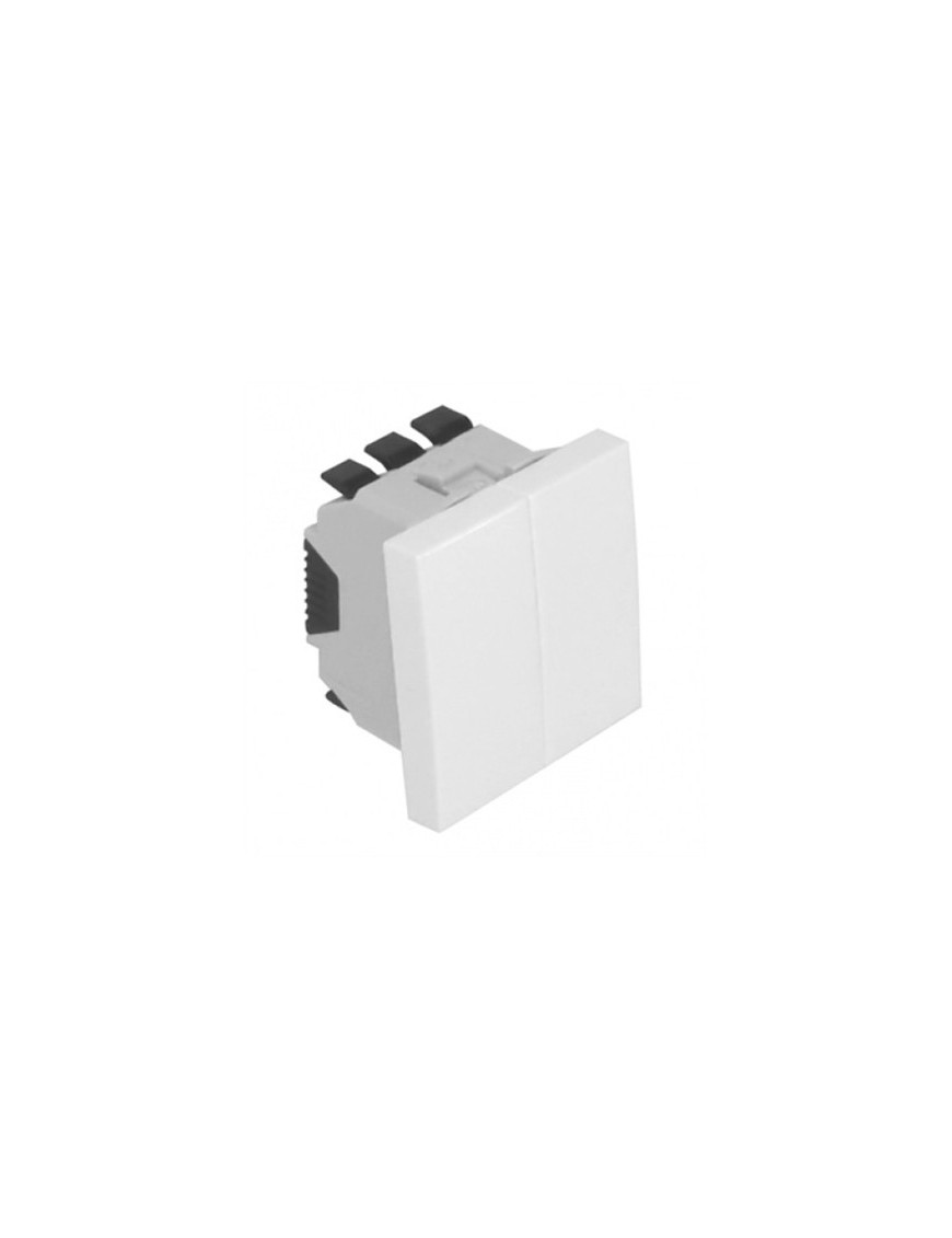 COMUTADOR DE LUSTRE - 2 MÓDULOS BRANCO