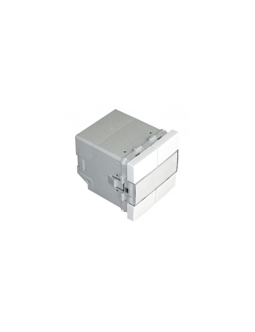 BOTÃO PRESSÃO ELETR QUÁDR MBT - 2 MÓD BRANCO