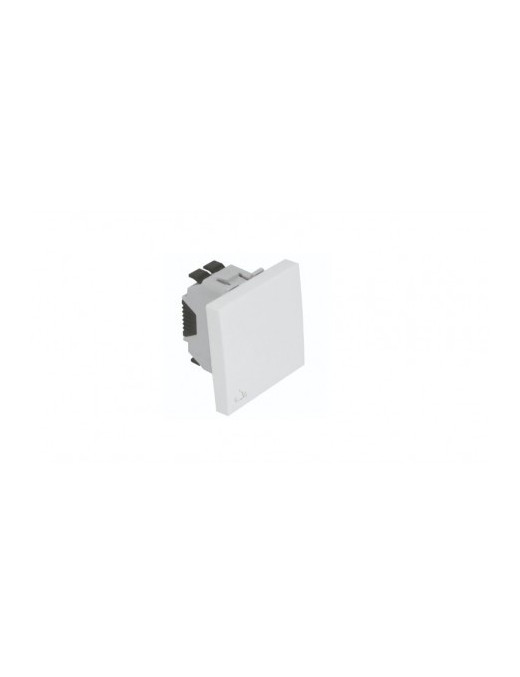 BOTÃO BASCULANTE C/SÍMBOLO LUZ 2 MÓD ALUMINA