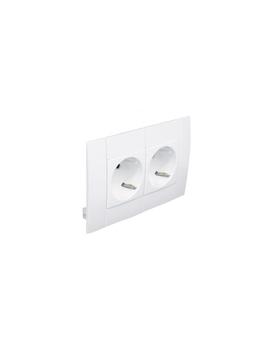 TOM DUPLA SCHUKO MOD L75 - 4 MÓD BRANCA