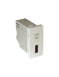 CARREGADOR USB TIPO A - 1 MÓD ALUMINA