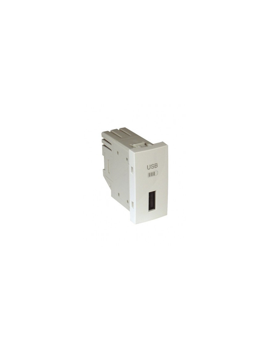 CARREGADOR USB TIPO A - 1 MÓD PRATA