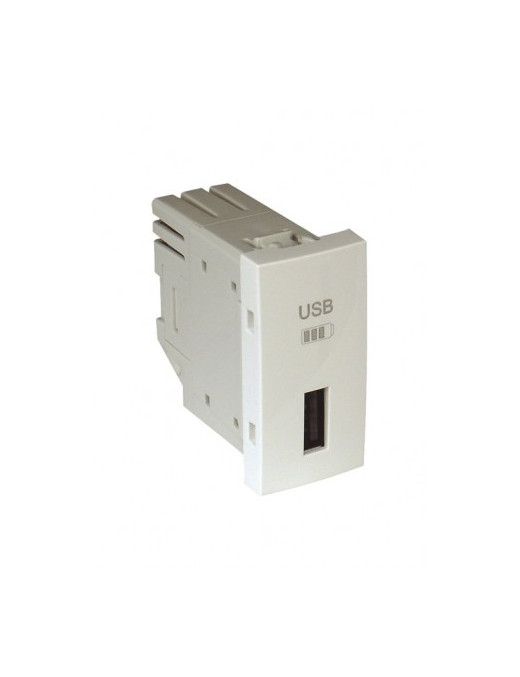 CARREGADOR USB TIPO A - 1 MÓD PRATA