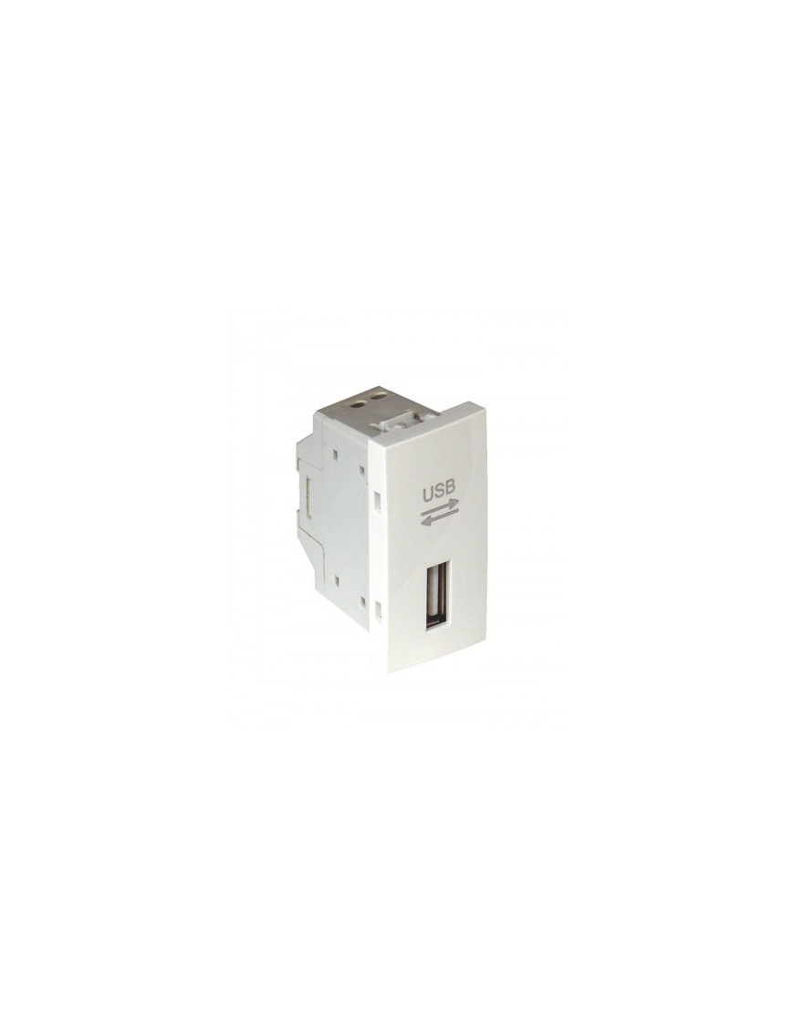 TOMADA DE DADOS USB - 1 MÓD PLATINA