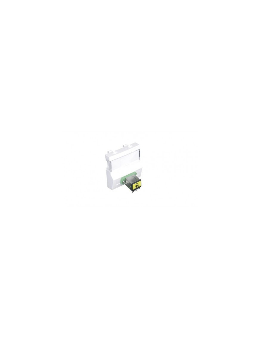 MÓD C/ACOPL FIB ÓTICA SC APC SIMPL - 2 MÓD BR