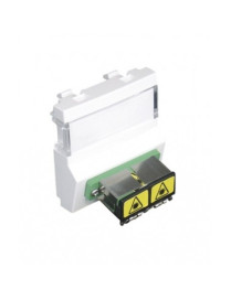 MÓD C/ACOPL FIB ÓTICA SC APC DUPL - 2 MÓD BR