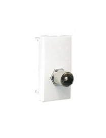 MÓDULO C/CONETOR IEC MACHO/TIPO F - 1 MÓD AL