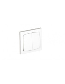 COMUTADOR DE ESCADA DUPLO BRANCO