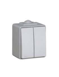 COMUTADOR DE ESCADA DUPLO BRANCO
