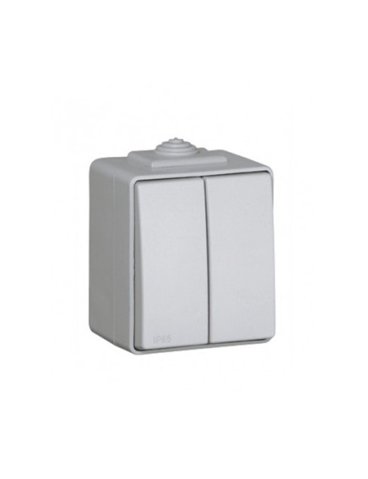 COMUTADOR DE ESCADA DUPLO BRANCO