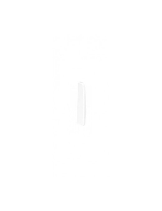 TOPO ESQUERDO P/CALHA DE RODAPÉ 110X20 BRANCO