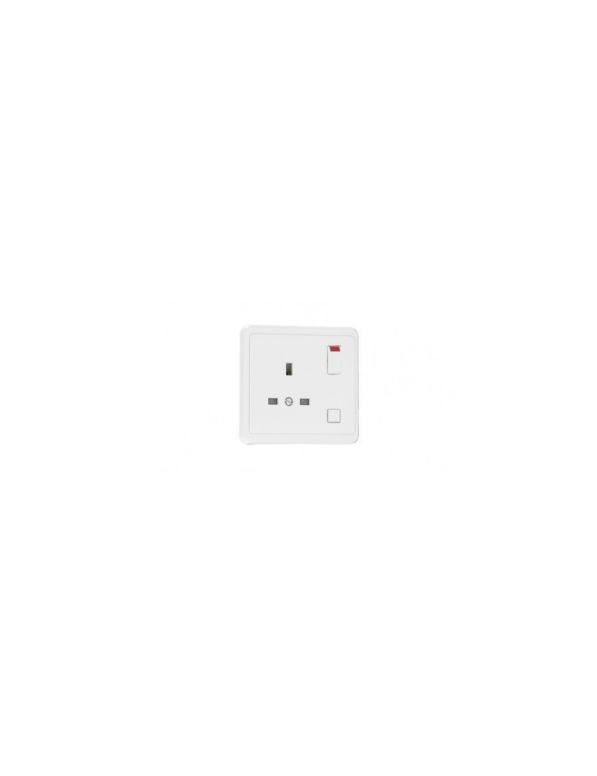 TOMADA INGLESA C/INTERRUPTOR BRANCO