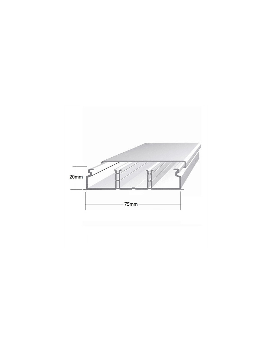 CALHA 75X20 BRANCA