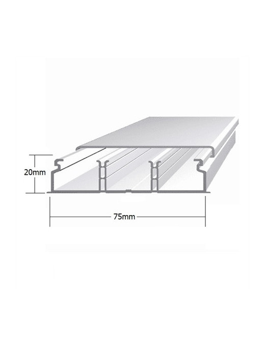 CALHA 75X20 BRANCA