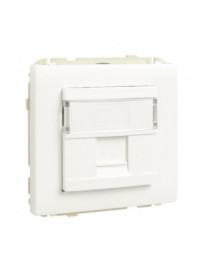 ARO C/ MÓDULO 1 SAÍDA P/ CONETOR RJ45 MARFIM