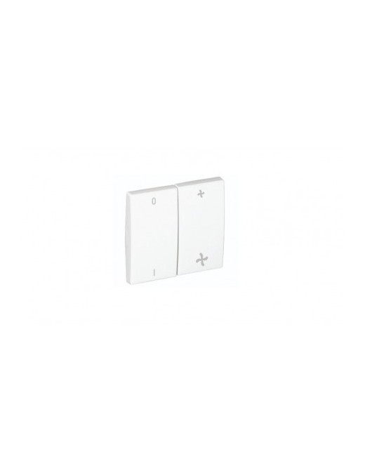 TECLA DUPLA P/COMUTADOR DE VENTOINHA PRATA