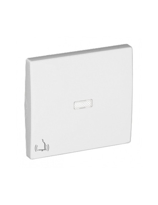 TECLA P/LUMIN C/SÍMBOLO CAMPAINHA PLATINA