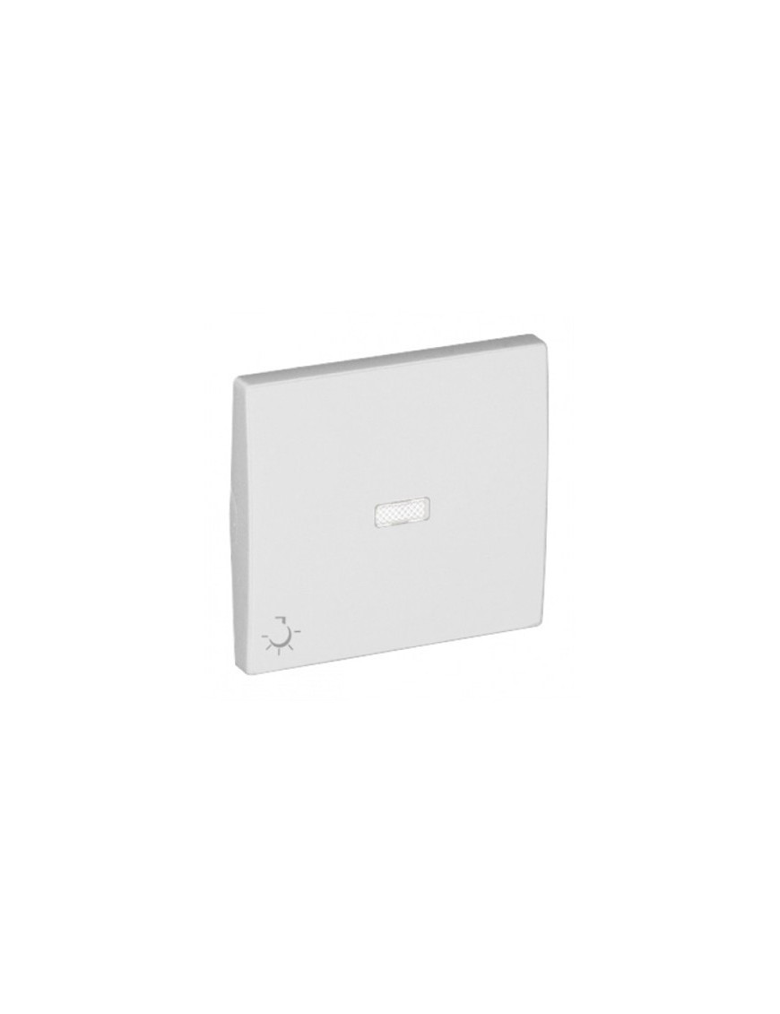 TECLA P/LUMINOSOS C/SÍMBOLO LUZ PLATINA