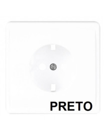 ESPELHO SCHUKO MONOBLOCO PRETO