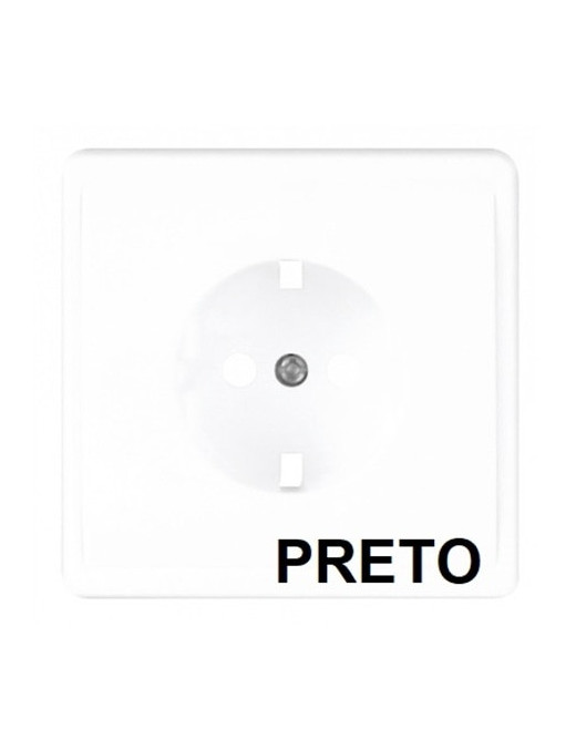 ESPELHO SCHUKO MONOBLOCO PRETO