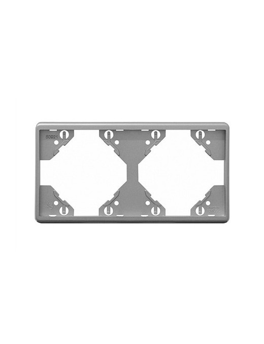 ESPELHO DUPLO HORIZONTAL PRATA