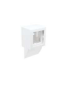 ADAPTADOR LATERAL Q45 P/CALHA 40X12,5 BRANCO