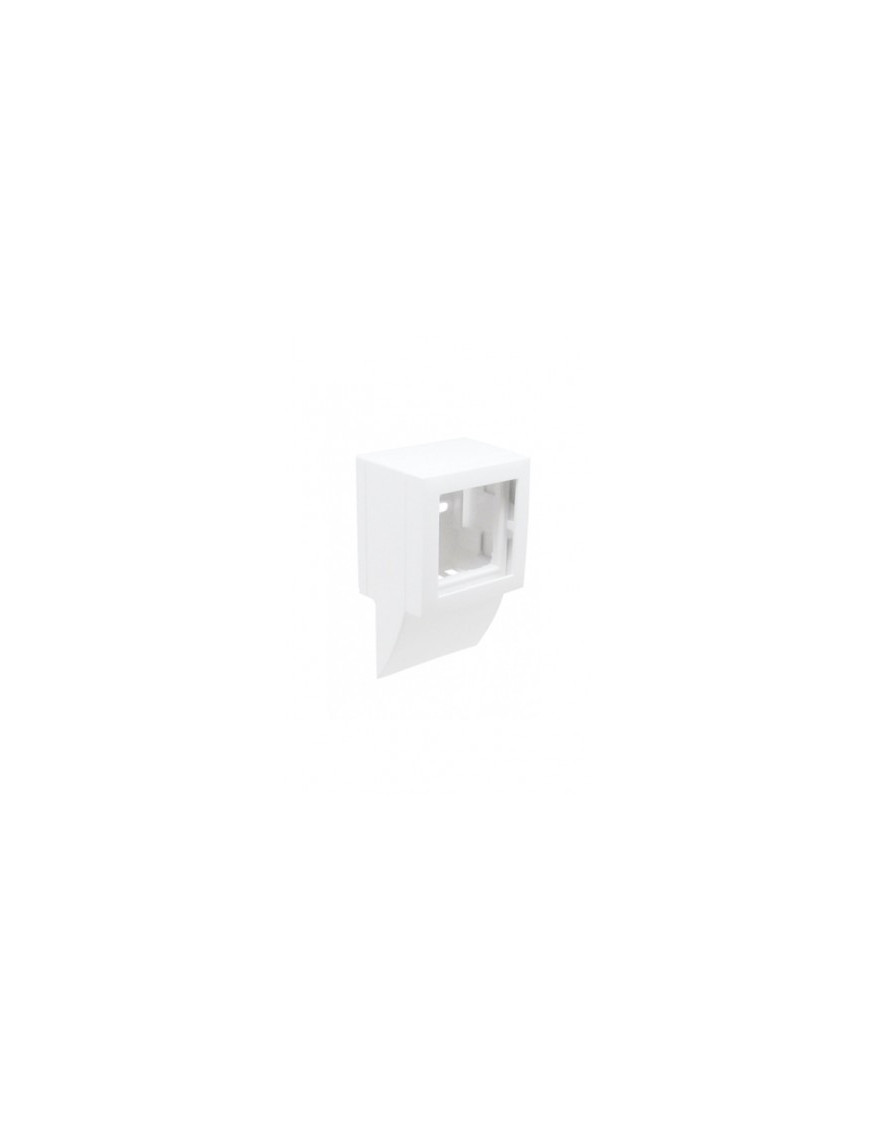ADAPTADOR LATERAL Q45 P/CALHA 40X12,5 BRANCO