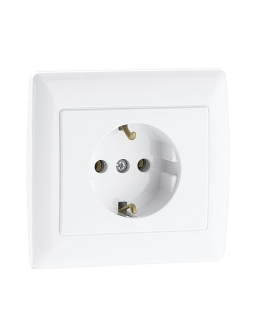 TOMADA SCHUKO MONOBLOCO BRANCA