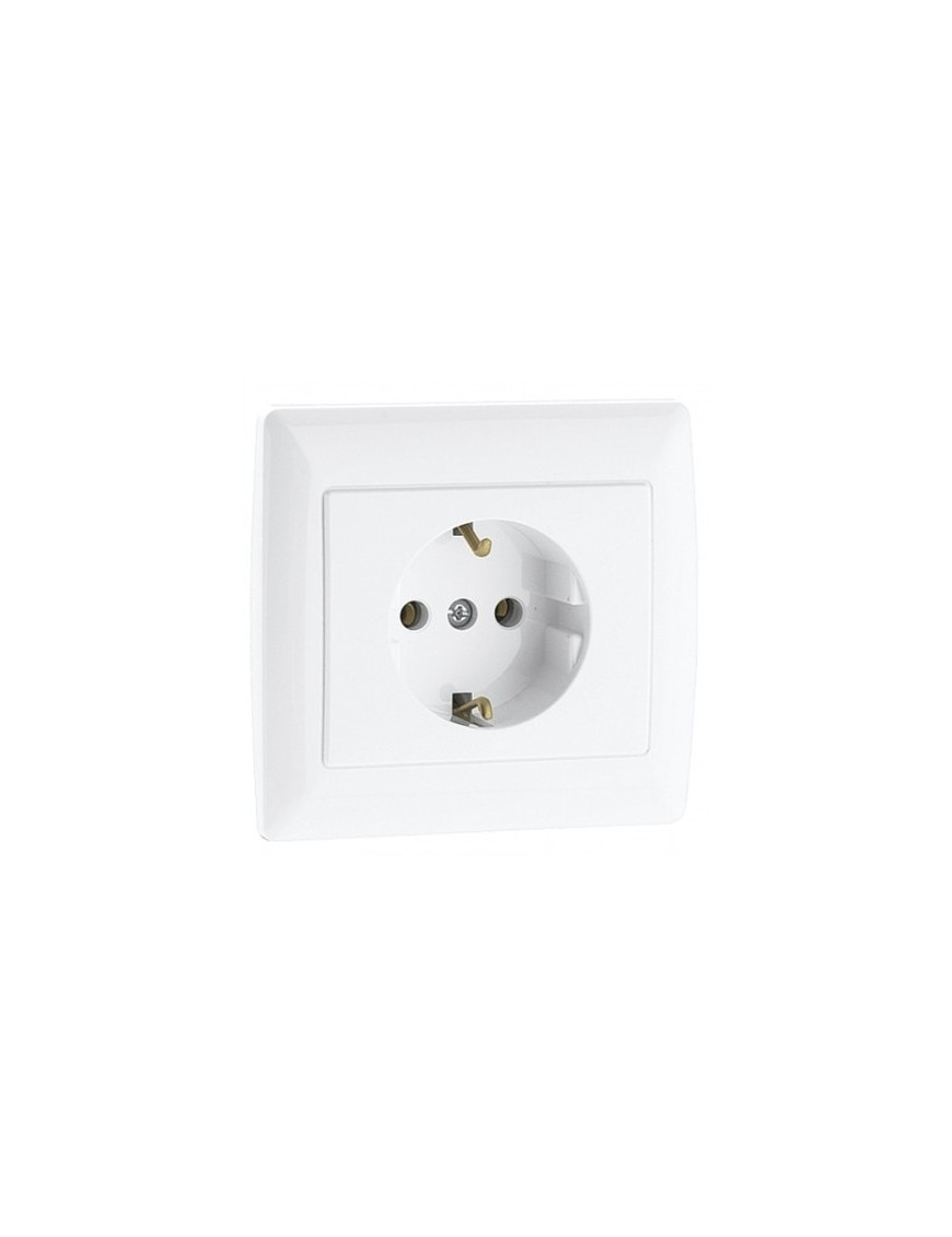 TOMADA SCHUKO MONOBLOCO BRANCA