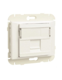ARO C/ MÓDULO 1 SAÍDA P/ CONETOR RJ45 BRANCO