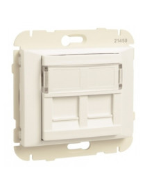 ARO C/MÓDULO DUPLO P/CONETORES RJ45 ANTRAC
