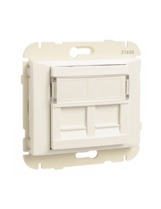 ARO C/MÓDULO DUPLO P/CONETORES RJ45 ANTRAC