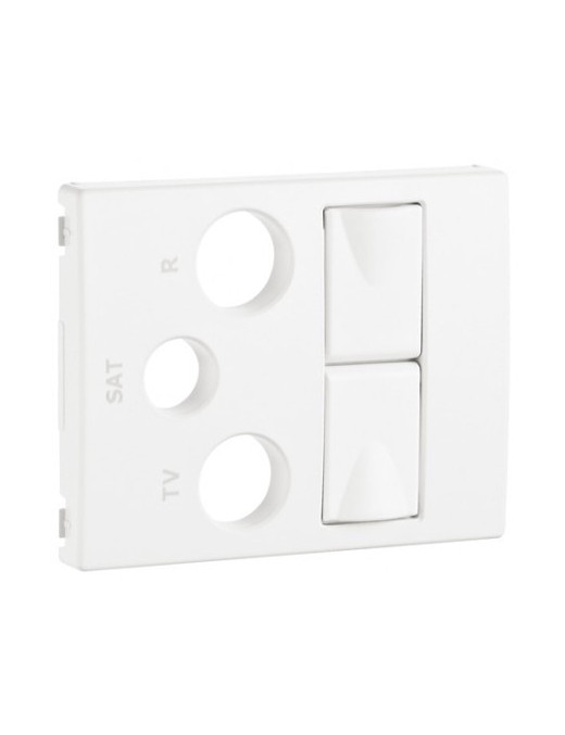 CENTRO P/TOM MISTA R-TV-SAT 2XRJ45 BRANCO