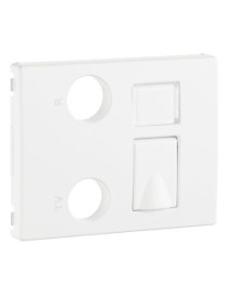 CENT TOM MISTA R-TV-RJ45/R-TV-RJ45-FO MARFIM
