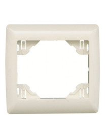 ESPELHO SIMPLES MARFIM/INOX