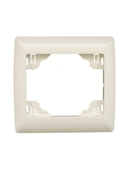ESPELHO SIMPLES MARFIM/INOX