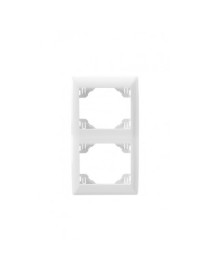 ESPELHO DUPLO VERTICAL BRANCO/BRANCO