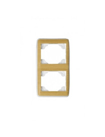 ESPELHO DUPLO VERTICAL BRANCO/FAIA