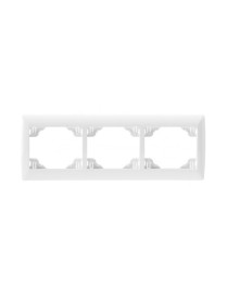 ESPELHO TRIPLO HORIZONTAL BRANCO/BRANCO