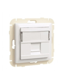 ARO C/ MÓDULO 1 SAÍDA P/ CONETOR RJ45 MARFIM