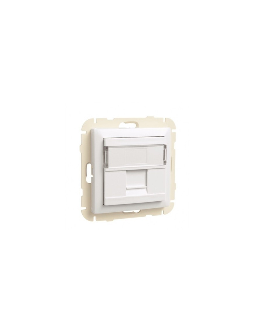 ARO C/ MÓDULO 1 SAÍDA P/ CONETOR RJ45 MARFIM