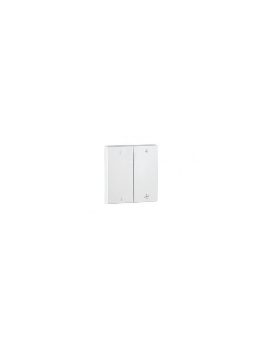 TECLA DUPLA P/COMUTADOR DE VENTOINHA ALUMINA