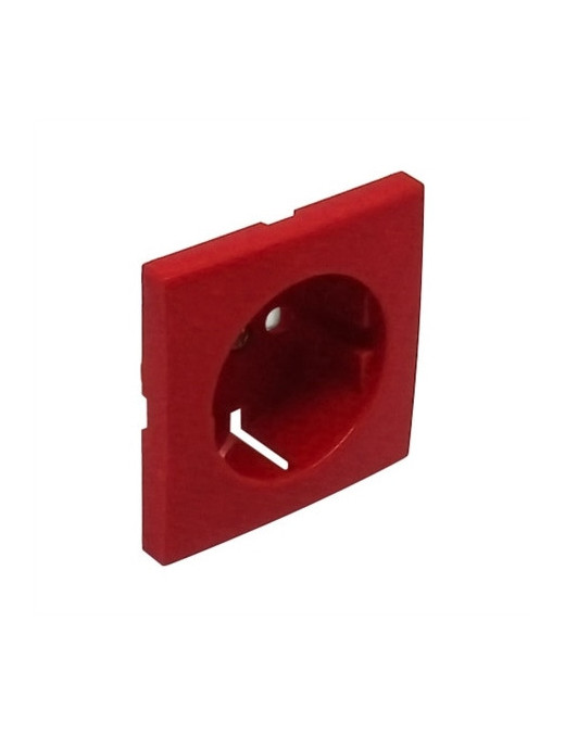CENTRO SCHUKO COM OBTURADOR VERMELHO