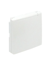 CENTRO SCHUKO C/TAMPA E OBTUR (IP44) BRANCO