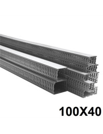 CALHA PARA QUADROS ELÉTRICOS 100X40 CINZENTA