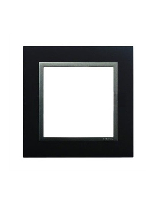 ESPELHO SIMPLES PRETO MATE/GRIS