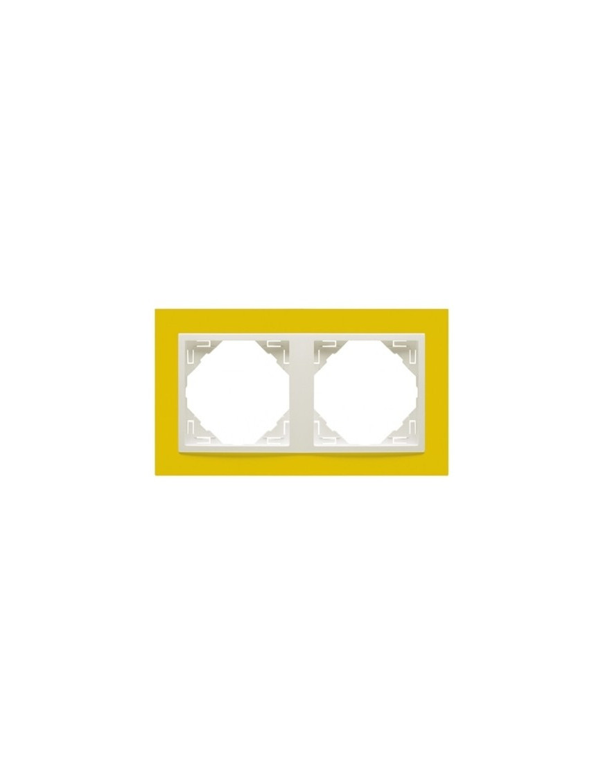 ESPELHO DUPLO AMARELO/GELO